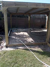 Timber Covered Patio Construction